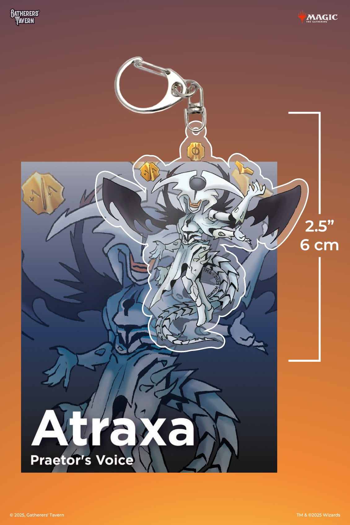 Magic: The Gathering - Atraxa, Praetor's Voice Keychain