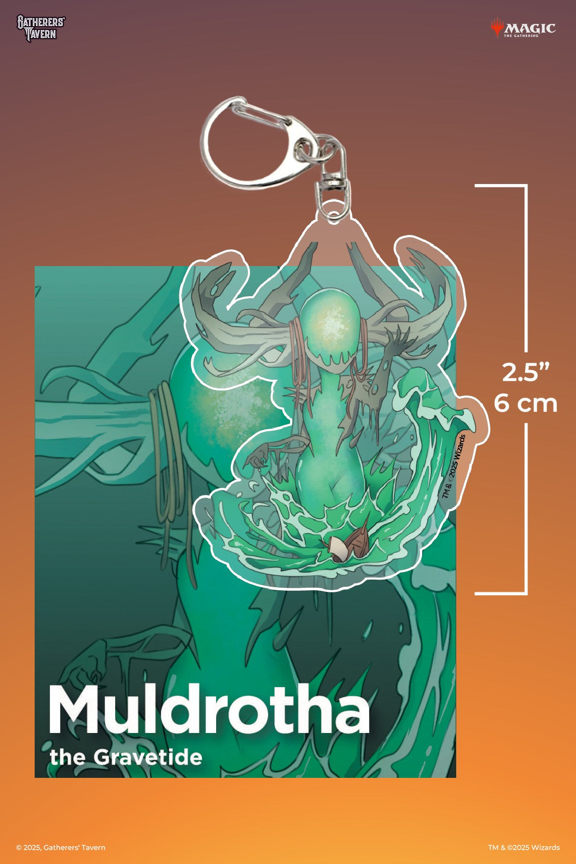 Magic: The Gathering - Muldrotha, The Gravetide Keychain