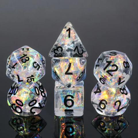 HD "Icy Queen" Flake Dice Set