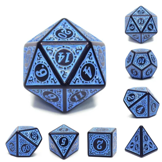 HD Opaque Standard Dice Set | Magic Flame (Blue)