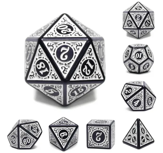 HD Opaque Standard Dice Set | Magic Flame (White)