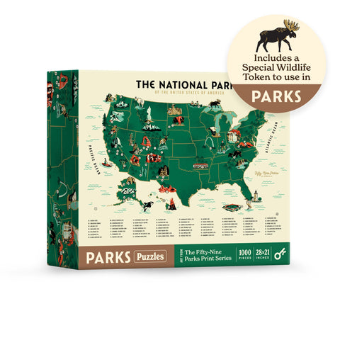Parks Puzzles: National Parks Map