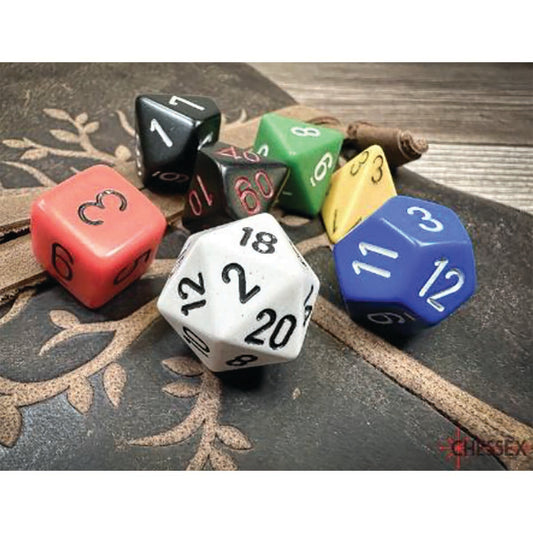 7DPoly Opaque Nostalgia Dice Set