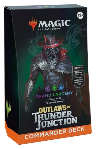 Magic the Gathering: Outlaws at Thunder Junction "Grand Larceny" Commander Deck