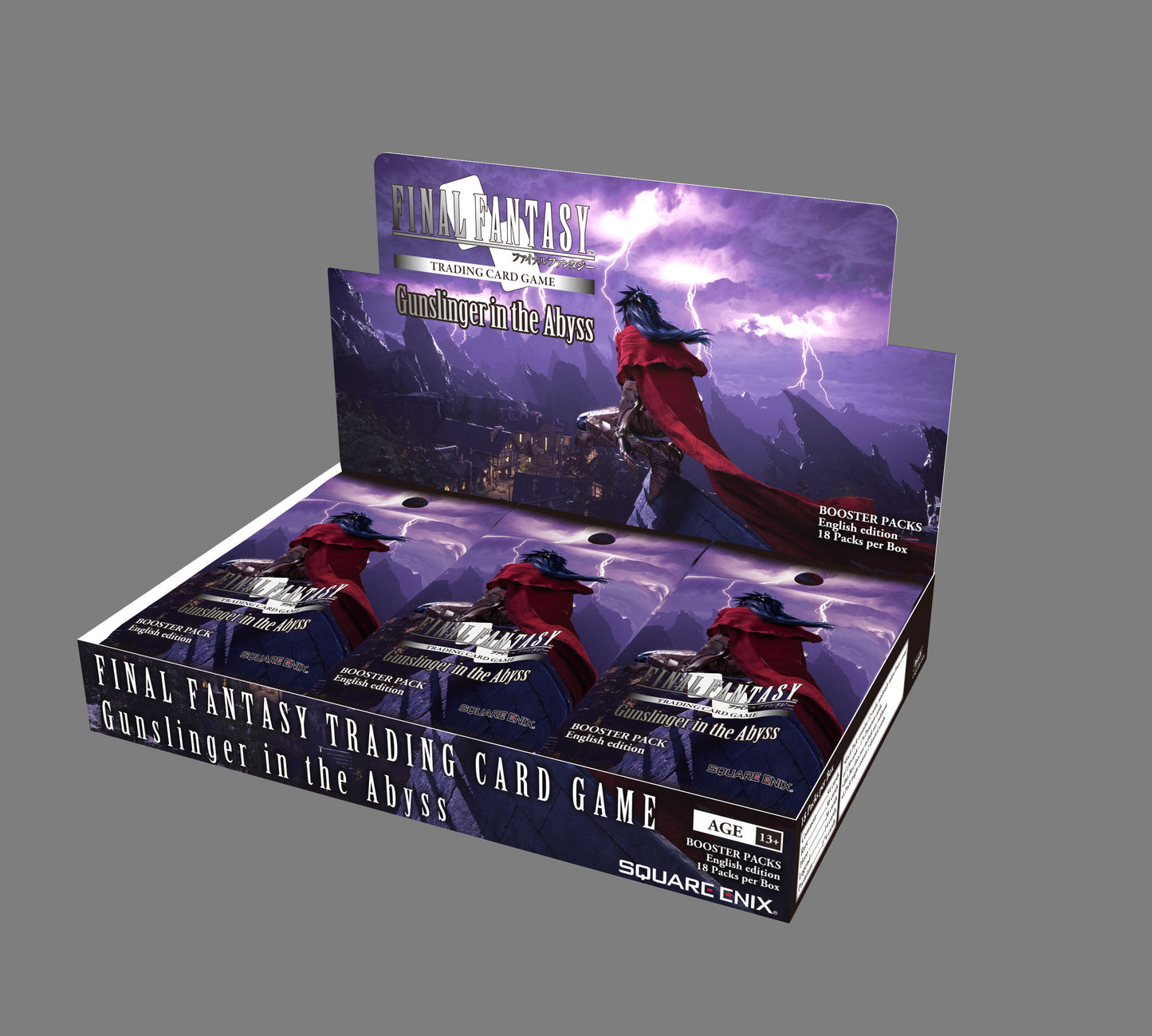 Final Fantasy TCG: Gunslinger in the Abyss Booster Box Display
