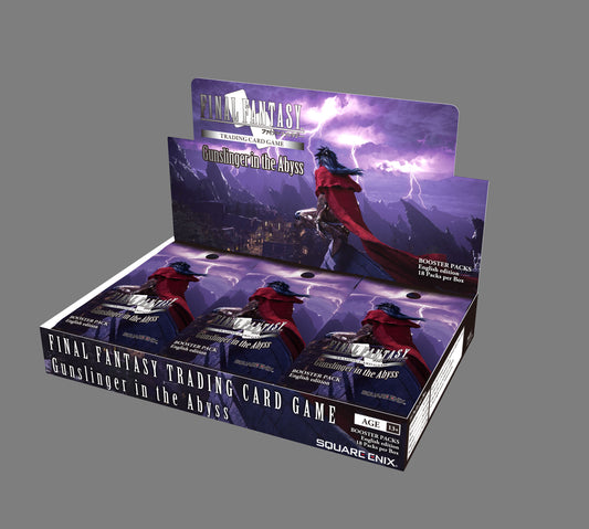 Final Fantasy TCG: Gunslinger in the Abyss Booster Box Display