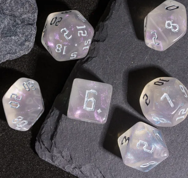 UD Gothic "Pixie Dust" Glitter Standard Dice Set