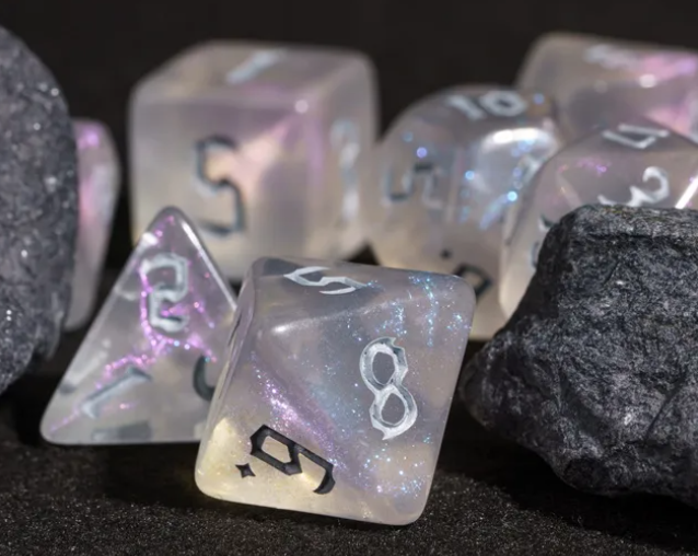 UD Gothic "Pixie Dust" Glitter Standard Dice Set