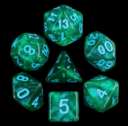 HD "Lake Bottom" Aurora Standard Dice Set