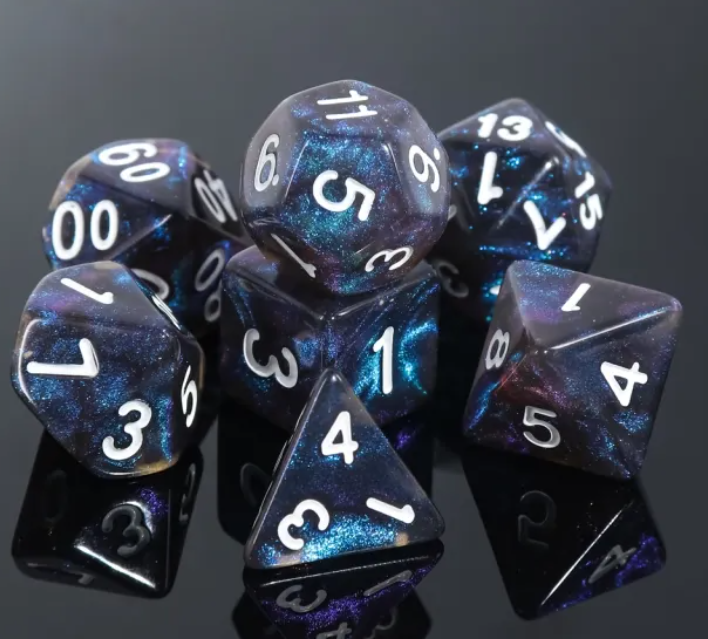 HD "Black Hole" Aurora Standard Dice Set