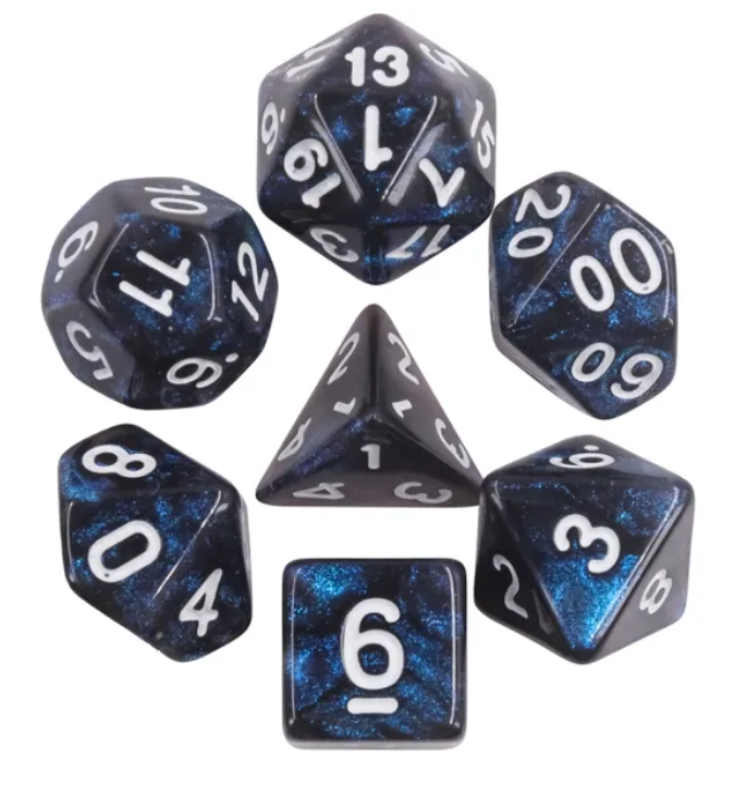 HD "Black Hole" Aurora Standard Dice Set