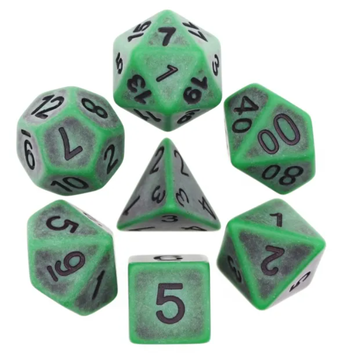 HD Opaque Standard Dice Set | Ancient Moss
