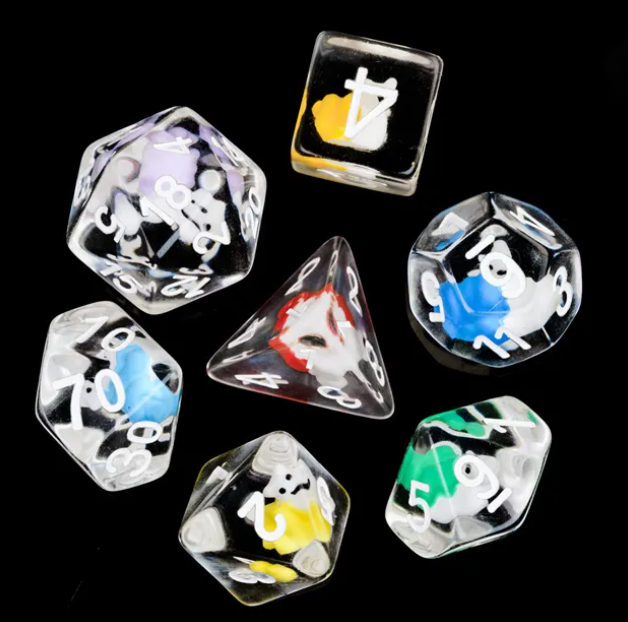 UD Creature Inclusion Standard Dice Set | Snail (Rainbow)