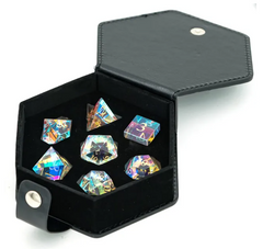 UD Crystal Glass Standard Dice Set | Rainbow