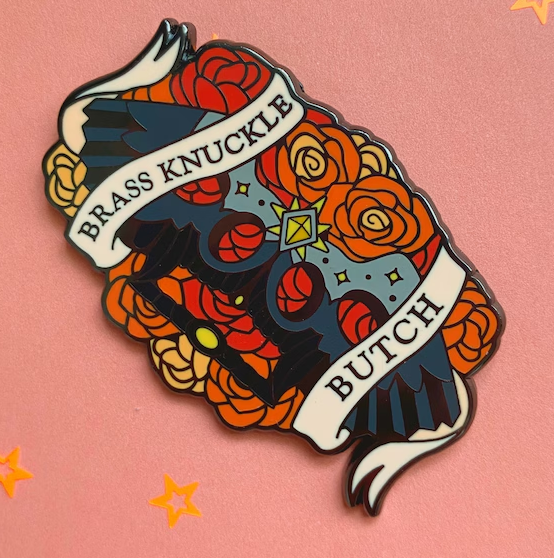 Pride Armory Pins | Brass Knuckle Butch