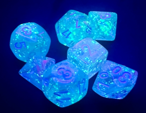 Mini-hedral Nebula Series 7DPoly Dice Set | Luminary Wisteria