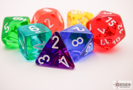 7DPoly Translucent Dice Set | Prism