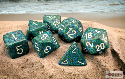 7DPoly Speckled Series Dice Set | Sea
