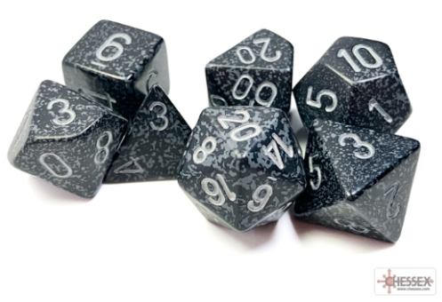 7DPoly Speckled Series Dice Set | Ninja