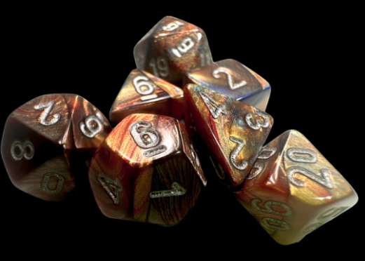 Mini-hedral Lustrous Series 7DPoly Dice Set | Gold