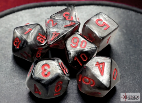 Mini-hedral Velvet Series 7DPoly Dice Set | Black