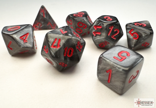 Mini-hedral Velvet Series 7DPoly Dice Set | Black