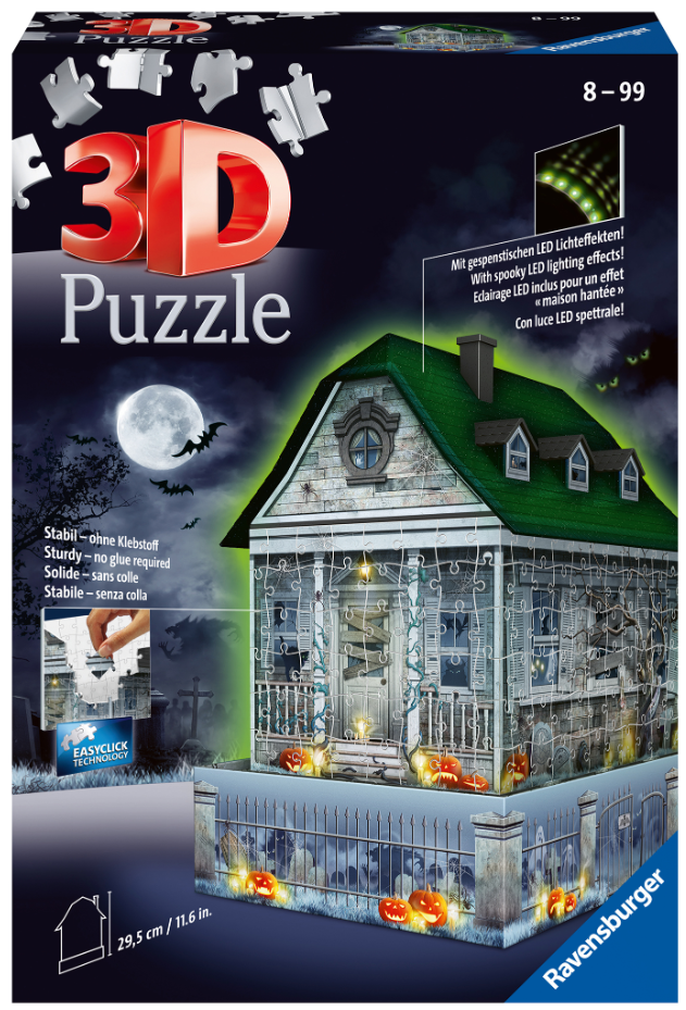 sale - Haunted House - Night Edition | 216 Pc Light Up 3D Puzzle