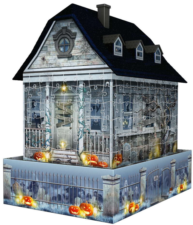 sale - Haunted House - Night Edition | 216 Pc Light Up 3D Puzzle