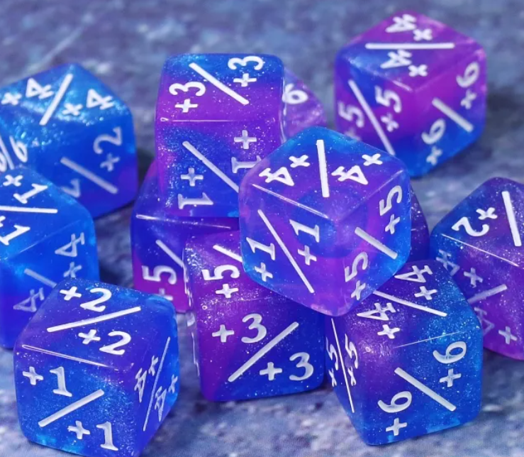 HD MTG 12D6 Positive Counter Dice Set | Twilight