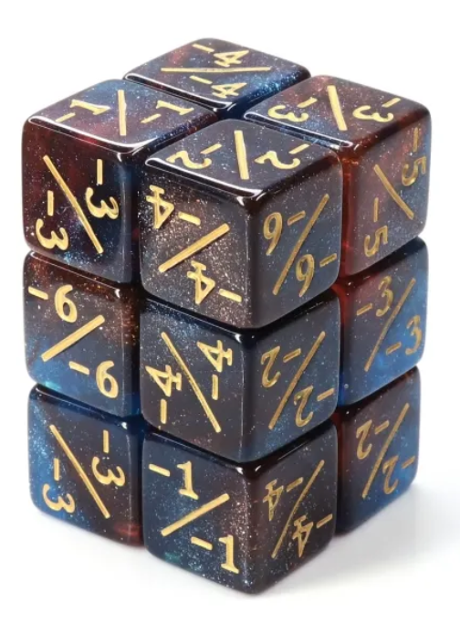 HD MTG 12D6 Negative Counter Dice Set | Cosmos