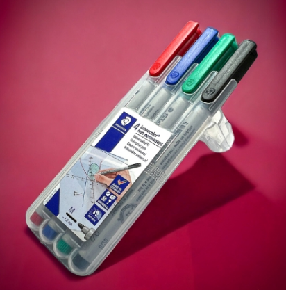 Lumocolor Non-Permanent Water-Soluble Markers | 4 Pack