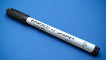 Single Water-Soluble Marker | Broad Tip/Black