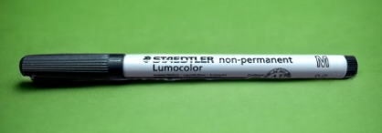 Single Water-Soluble Marker | Medium Tip/Black
