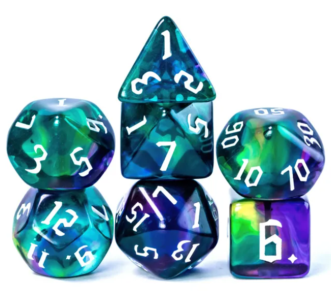 UD Gothic "Mermaid" Blend Standard Dice Set