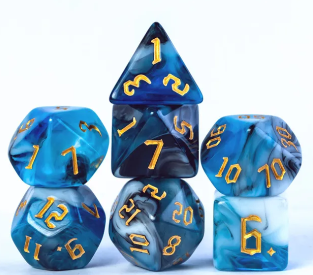 UD Gothic "Maelstrom" Blend Standard Dice Set