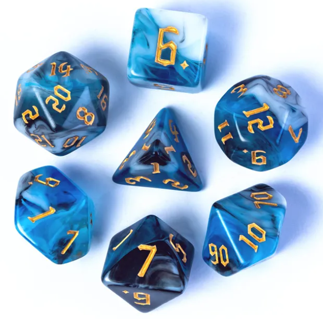 UD Gothic "Maelstrom" Blend Standard Dice Set
