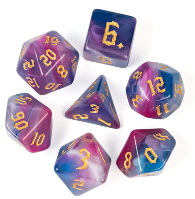 UD Gothic "Wild Berry" Blend Standard Dice Set