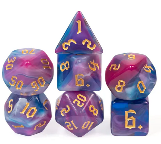 UD Gothic "Wild Berry" Blend Standard Dice Set