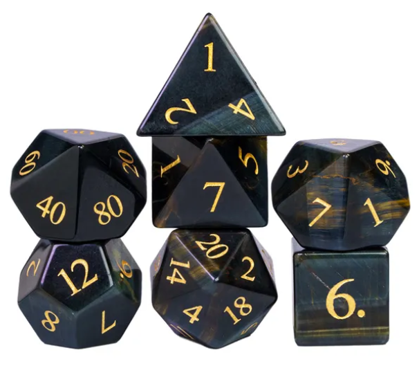 UD Gemstone Standard Dice Set | Hawks Eye