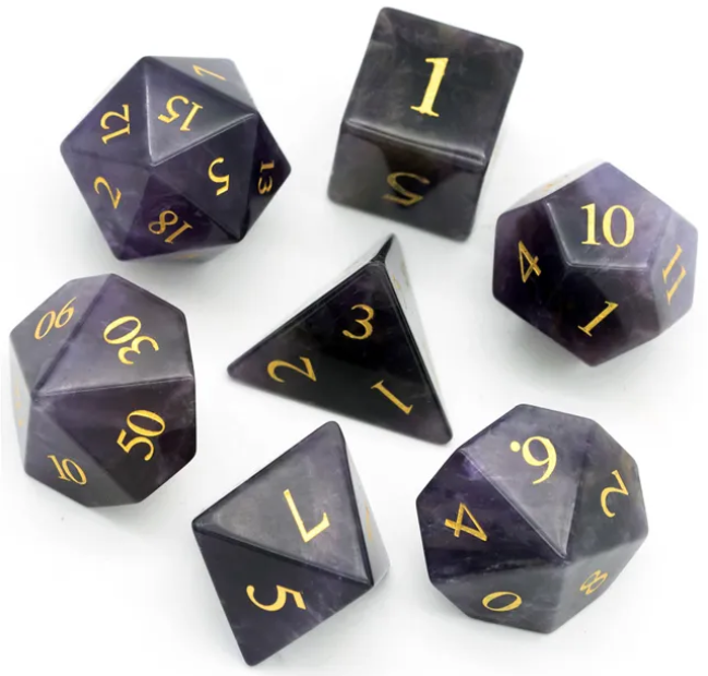 UD Gemstone Standard Dice Set | Amethyst