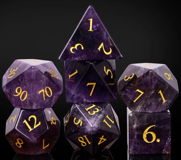 UD Gemstone Standard Dice Set | Amethyst