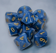 10D10 Phantom Series Dice Set | Teal