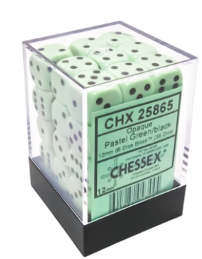 36D6 Opaque Dice Set | Pastel Green