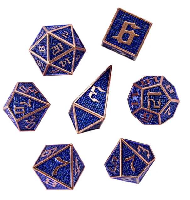 UD "Labyrinth" Full Metal Standard Dice Set