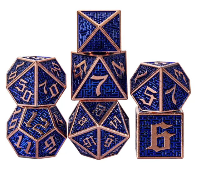UD "Labyrinth" Full Metal Standard Dice Set