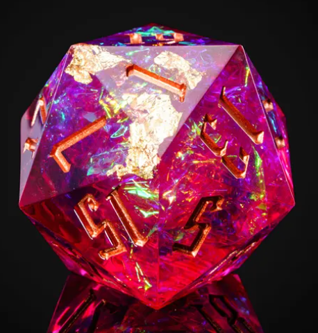 UD GIANT Resin Sharp Edge 33MM D20 | Garnet