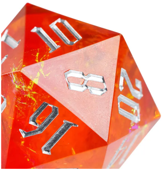 UD GIANT Resin Sharp Edge 33MM D20 | Carnelian