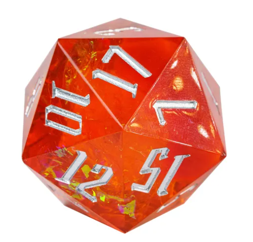 UD GIANT Resin Sharp Edge 33MM D20 | Carnelian