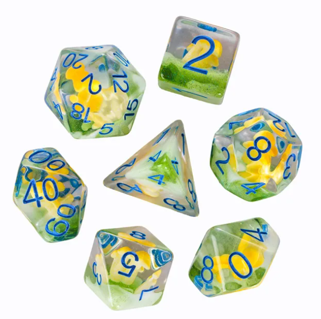 UD Floral Inclusion Standard Dice Set | Mushroom (Chanterelle)