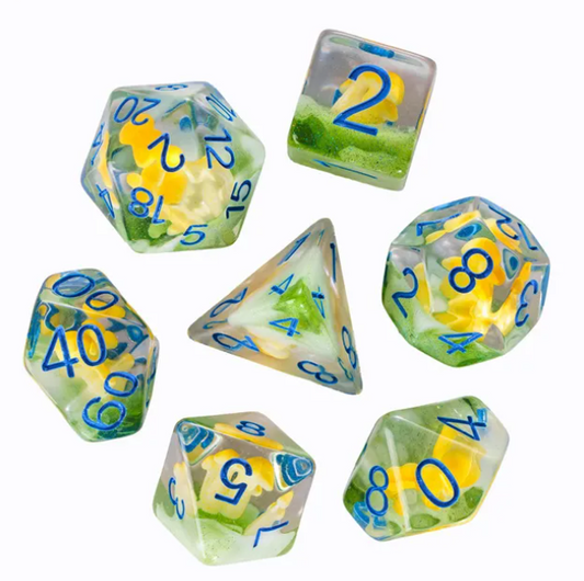 UD Floral Inclusion Standard Dice Set | Mushroom (Chanterelle)